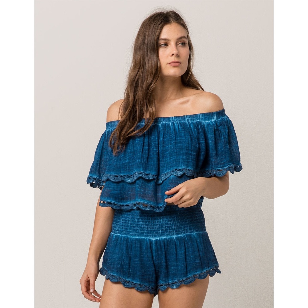 RIP CURL Dream Beam Womens Off The Shoulder Top - Size Medium